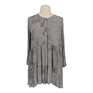 19929 Wilfred Marble Tunic Dress Gray size XLarge bohemian fall Business casual